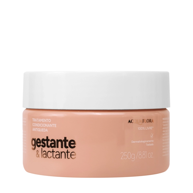 Acquaflora Gestante e Lactante - Máscara Capilar Antiqueda 250g Produto: Acquaflora Gestante e Lactante - Máscara Capilar Antiqueda 250g