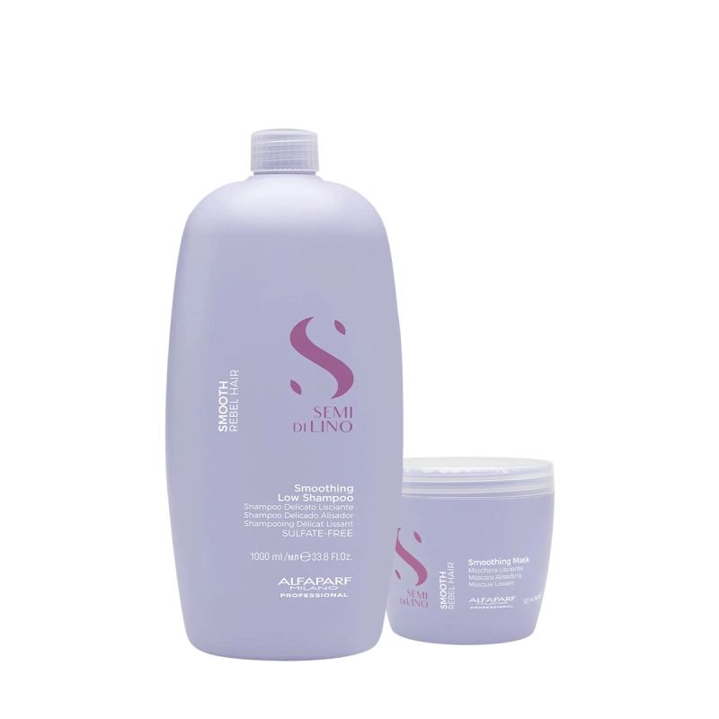 Produto: Kit Alfaparf Semi di Lino Smooth - Tratamento Intensivo Profissional (2 produtos)