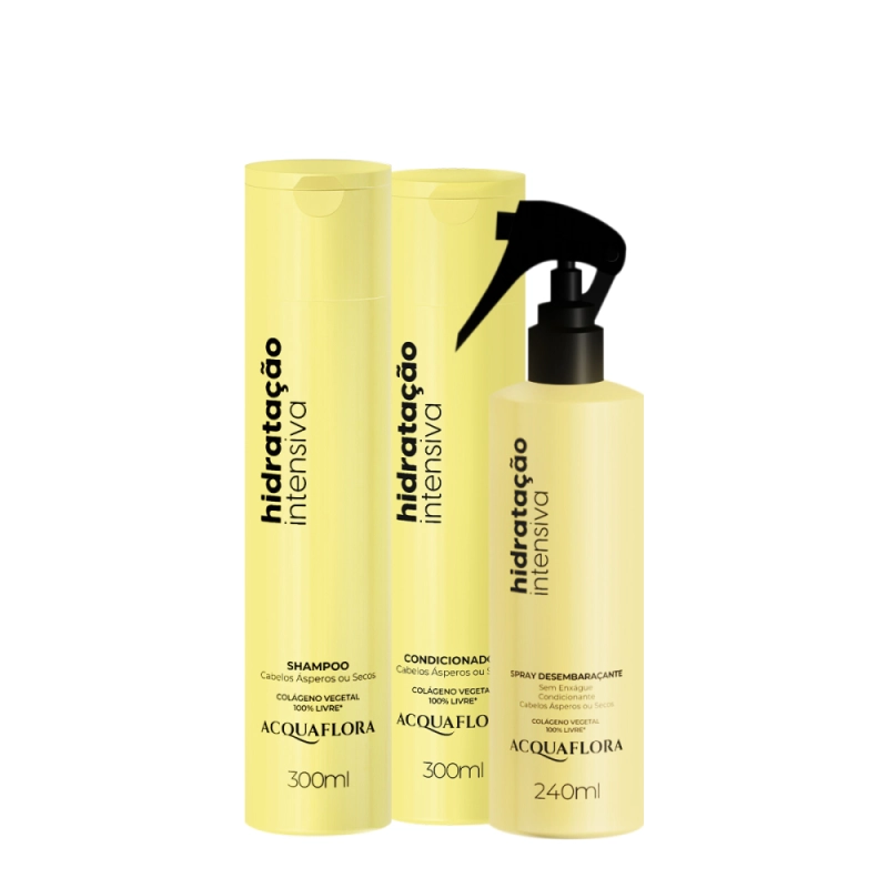 Produto: Kit Acquaflora Hidratação Intensiva Duo Leave-in (3 produtos)