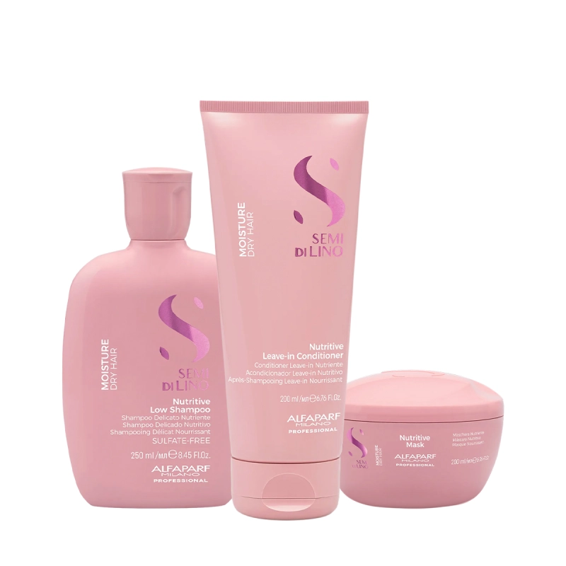 Produto: Kit Alfaparf Semi di Lino Moisture Nutritive - Rotina Completa de Nutrição (3 produtos)