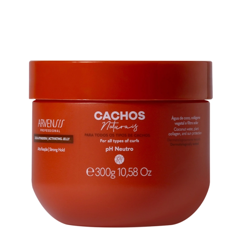 Arvensis Cachos Naturais Alta Fixação - Gelatina Ativadora 300g Produto: Arvensis Cachos Naturais Alta Fixação - Gelatina Ativadora 300g