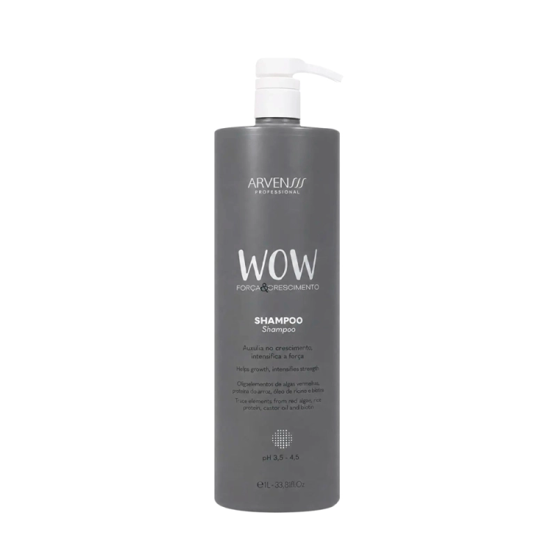 Arvensis Wow Cachos Naturais Vegano - Shampoo sem Sulfato 1l Produto: Arvensis Wow Cachos Naturais Vegano - Shampoo sem Sulfato 1l