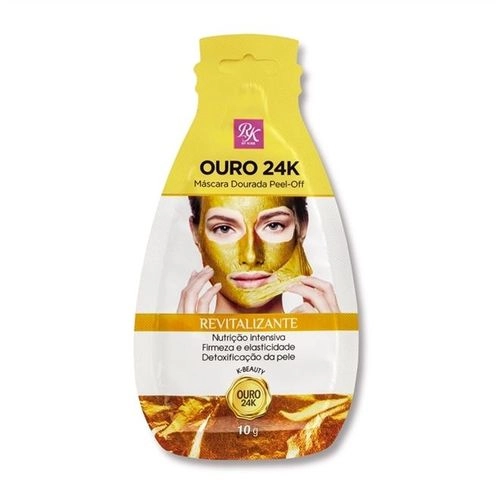 Produto: Máscara Dourada Peel-Off Ouro 24K 10g - KISS Com 3 Unidades