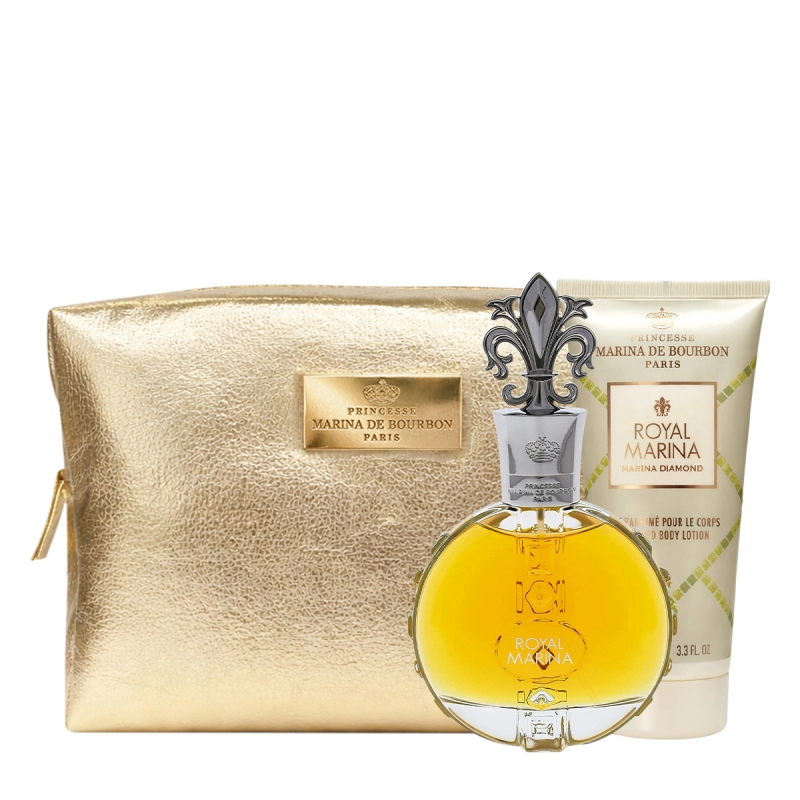 Marina de Bourbon Royal Diamond Kit Coffret Eau de Parfum Necessaire (3 produtos) Produto: Marina de Bourbon Royal Diamond Kit Coffret Eau de Parfum Necessaire (3 produtos)