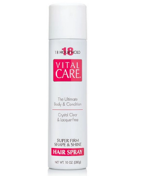 Produto: Vital Care Hair Spray Super Firm Shape and Shine 18h Hour 283g