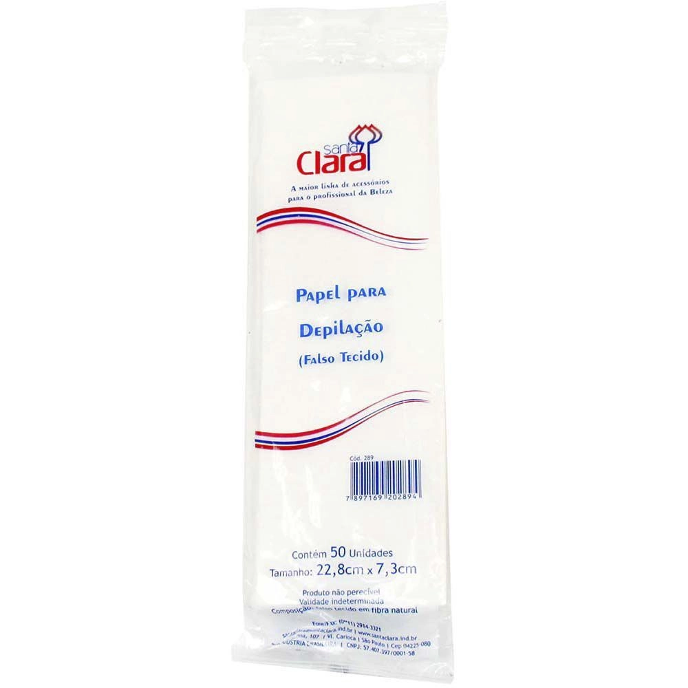 Produto: Papel Depilatório Santa Clara 50 Unidades