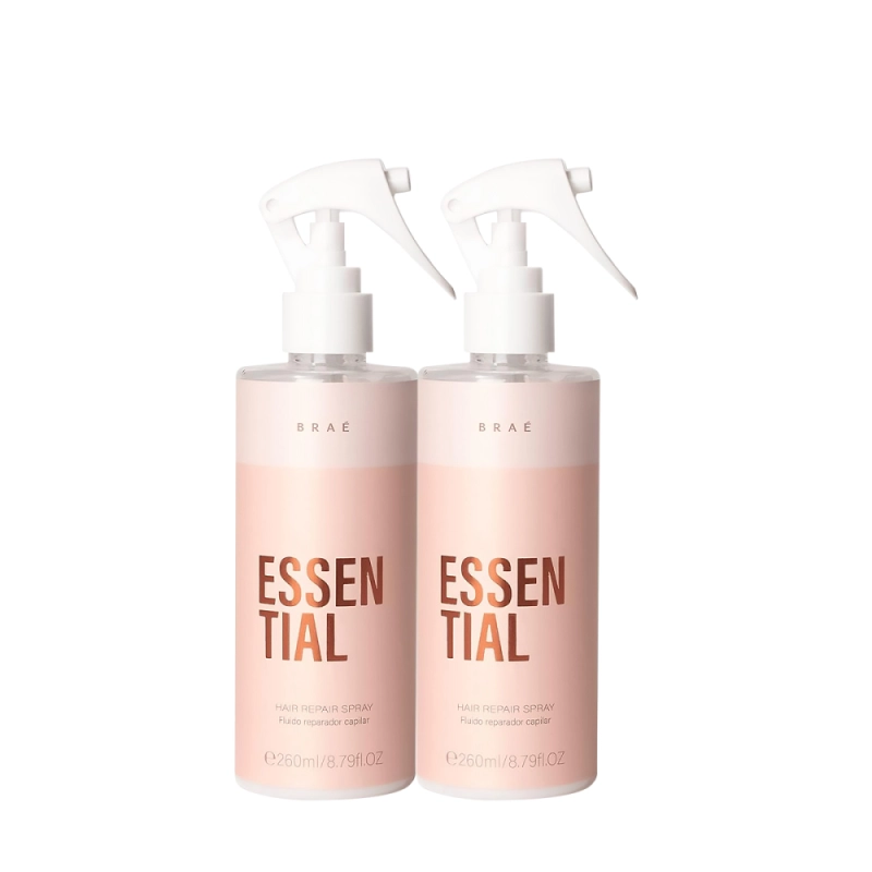 Braé Essential Hair Repair Spray 260ml (2 Unidades) Produto: Braé Essential Hair Repair Spray 260ml (2 Unidades)