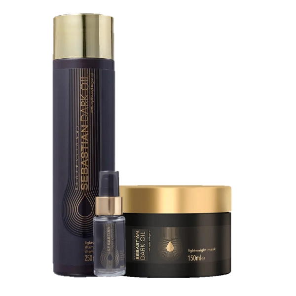 Kit Sebastian Professional Dark Oil Shampoo 250ml Mascara 150ml e Oleo Capilar 30ml Produto: Kit Sebastian Professional Dark Oil Shampoo 250ml Mascara 150ml e Oleo Capilar 30ml