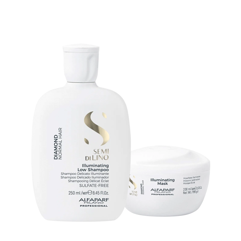 Produto: Kit Alfaparf Semi di Lino Diamond Illuminating - Cabelos Iluminados e com Leveza (2 produtos)