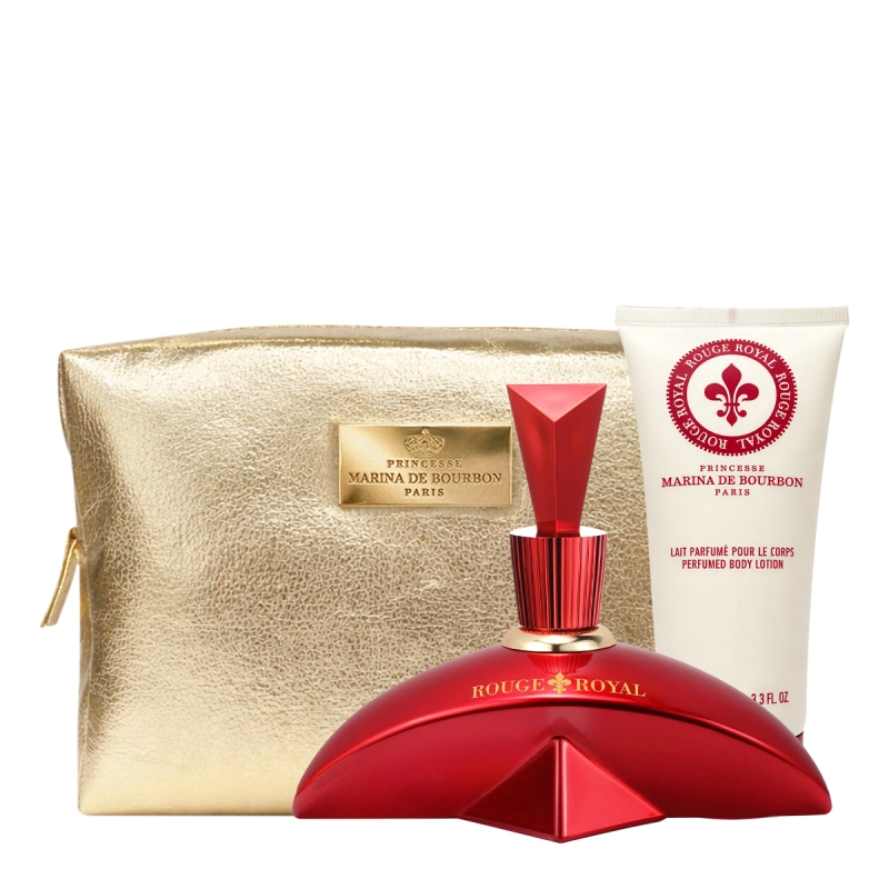 Marina de Bourbon Rouge Royal Kit Coffret Eau de Parfum Necessaire (3 produtos) Produto: Marina de Bourbon Rouge Royal Kit Coffret Eau de Parfum Necessaire (3 produtos)