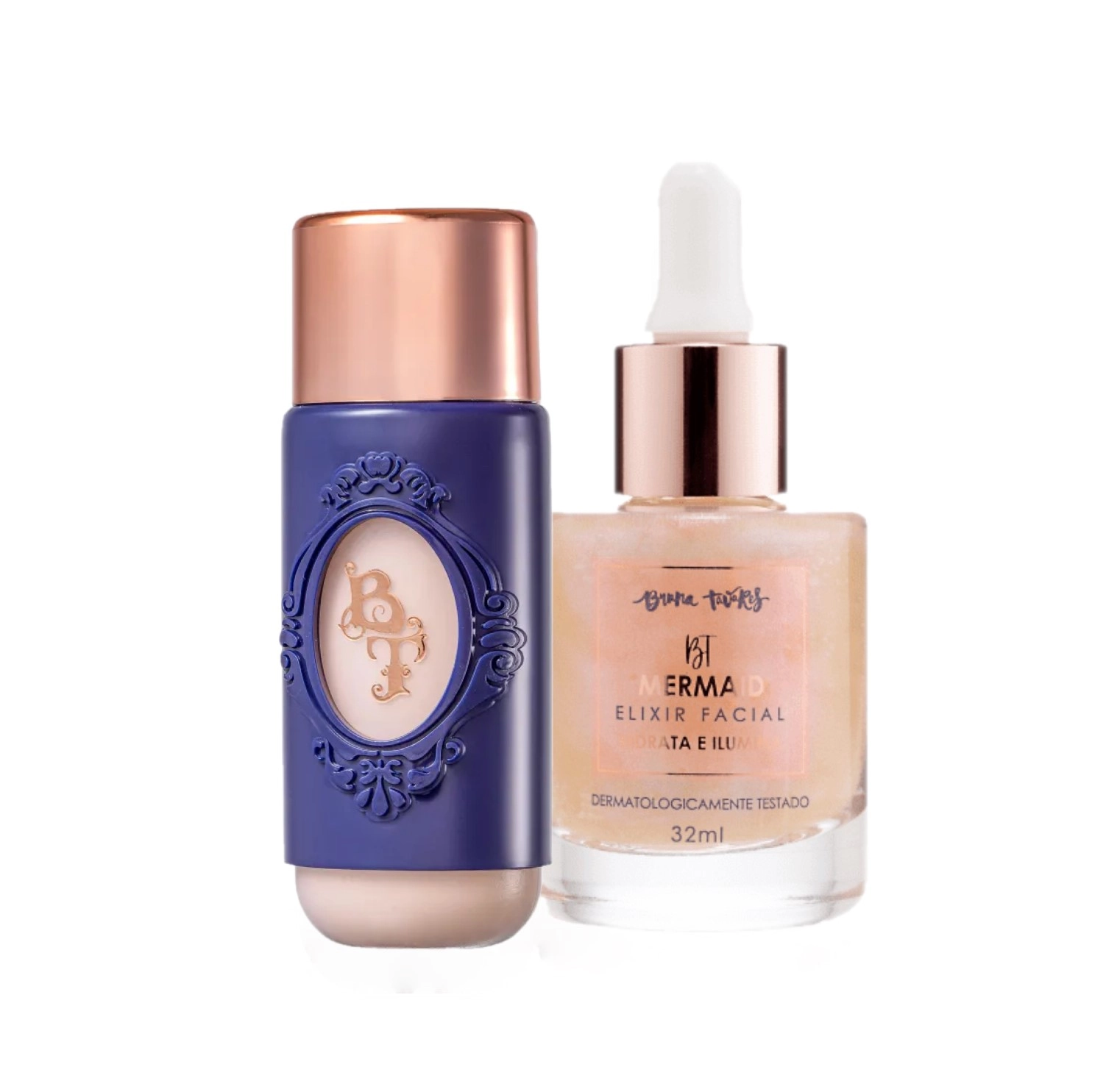 Produto: Kit Bruna Tavares Base F40 Mermaid Preparação da Pele (2 produtos)