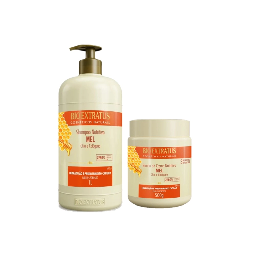 Produto: Kit Bio Extratus Mel Duo - Shampoo e Máscara (2 produtos)