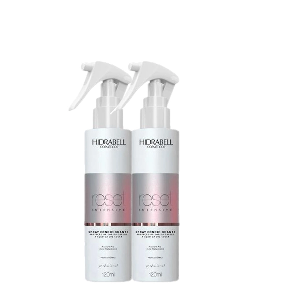 Kit Hidrabell Reset Intensive - Spray Condicionante 120ml (2 Unidades) Produto: Kit Hidrabell Reset Intensive - Spray Condicionante 120ml (2 Unidades)