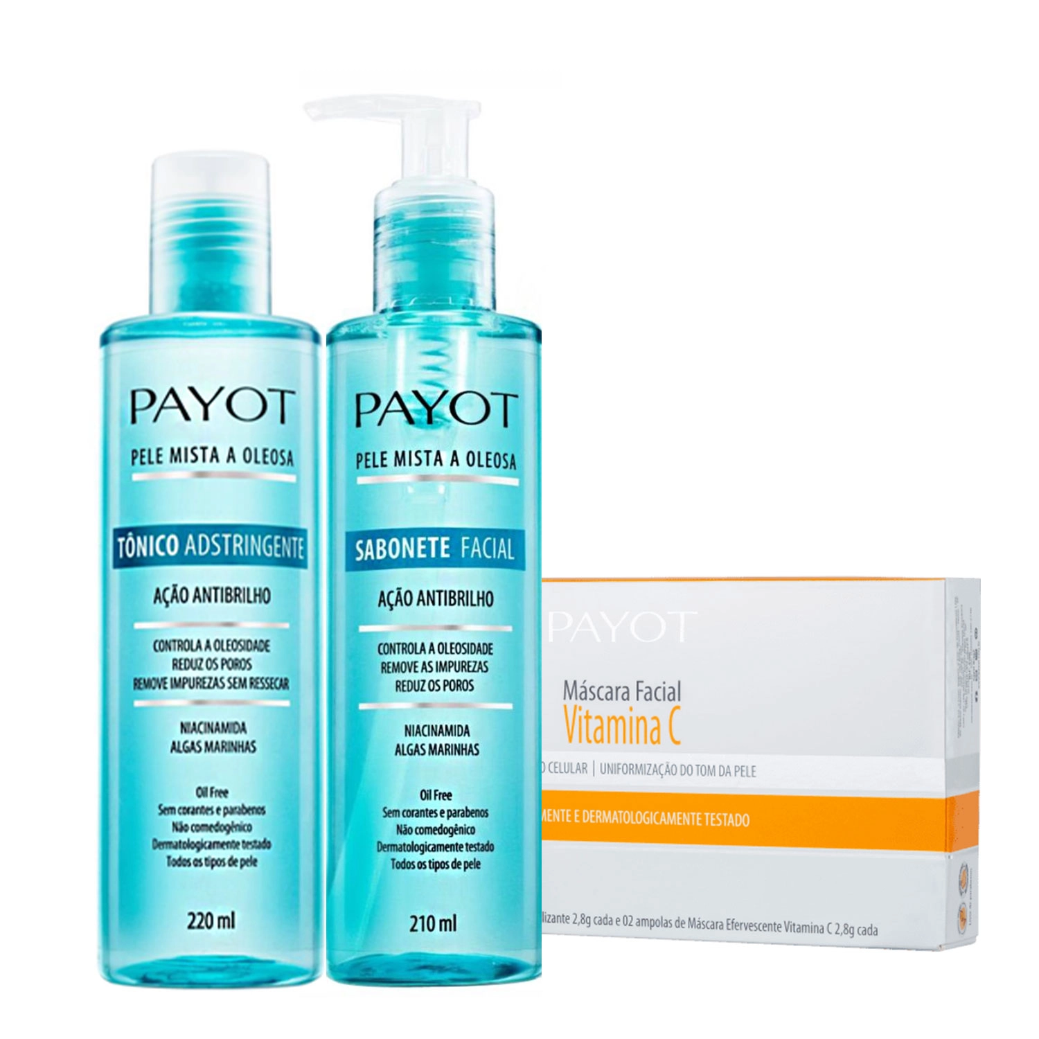 Kit_Payot_Acao_Antibrilho_Facial_Sabonete_Tonico_Vitamina_C_Evas