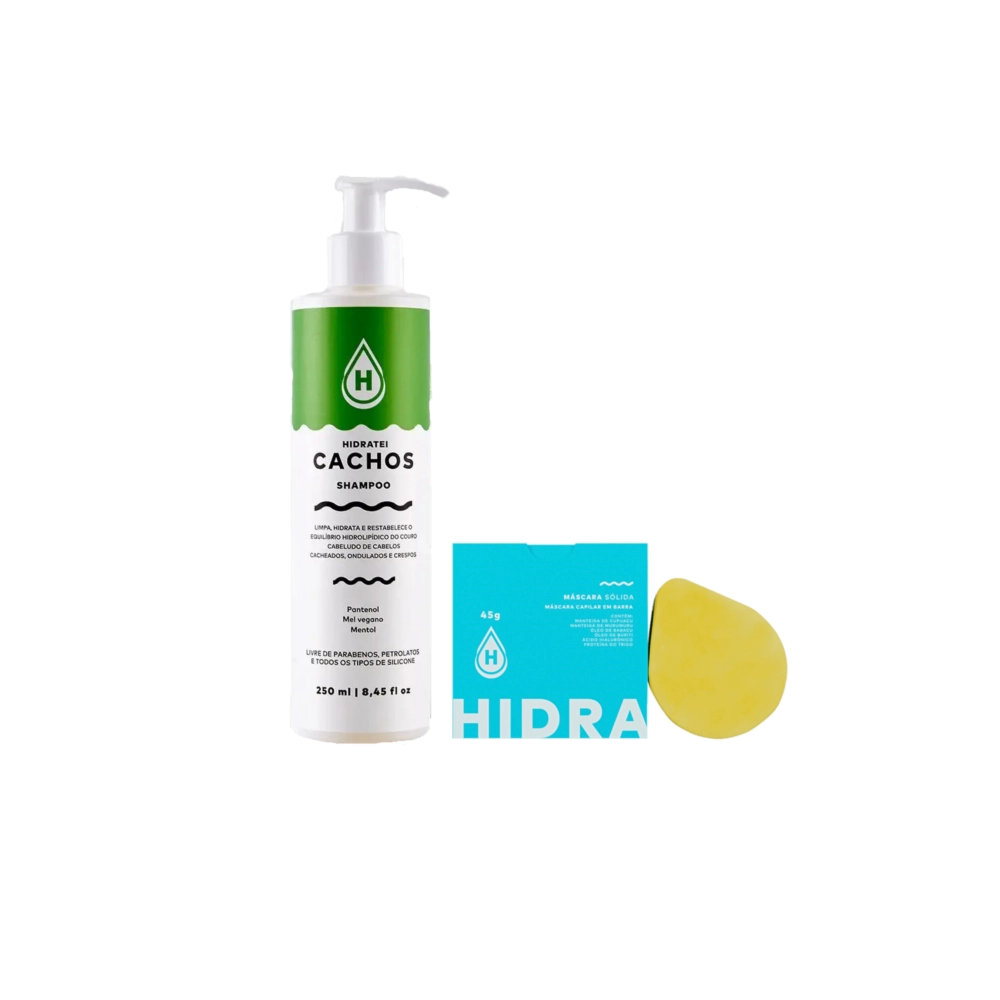 Produto: Kit Hidratei Cachos Máscara Sólida (2 produtos)