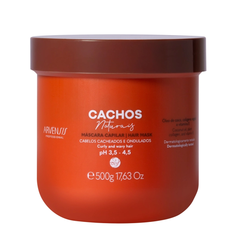 Arvensis Cachos Naturais Ondulados e Cacheados - Máscara Capilar 500g Produto: Arvensis Cachos Naturais Ondulados e Cacheados - Máscara Capilar 500g