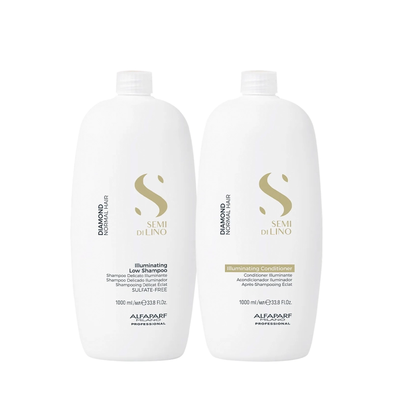 Produto: Kit Alfaparf Semi di Lino Diamond Illuminating - Revitalização e Brilho para os Fios (2 produtos)