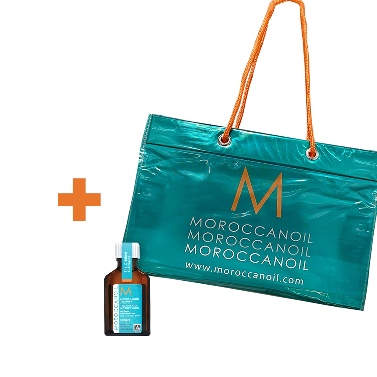 Kit Moroccanoil Treatment Óleo Capilar Light e Bolsa de Praia (2 produtos) Produto: Kit Moroccanoil Treatment Óleo Capilar Light e Bolsa de Praia (2 produtos)