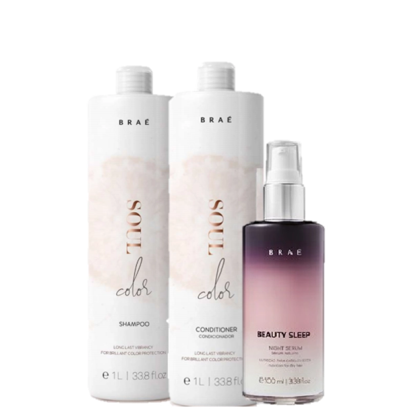 Produto: Braé Soul Color Duo 1L e Beauty Sleep 100ml