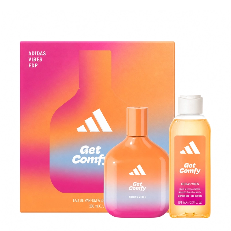 Adidas Vibes Get Comfy Kit Coffret Eau de Pafum Shower Gel (2 produtos) Produto: Adidas Vibes Get Comfy Kit Coffret Eau de Pafum Shower Gel (2 produtos)
