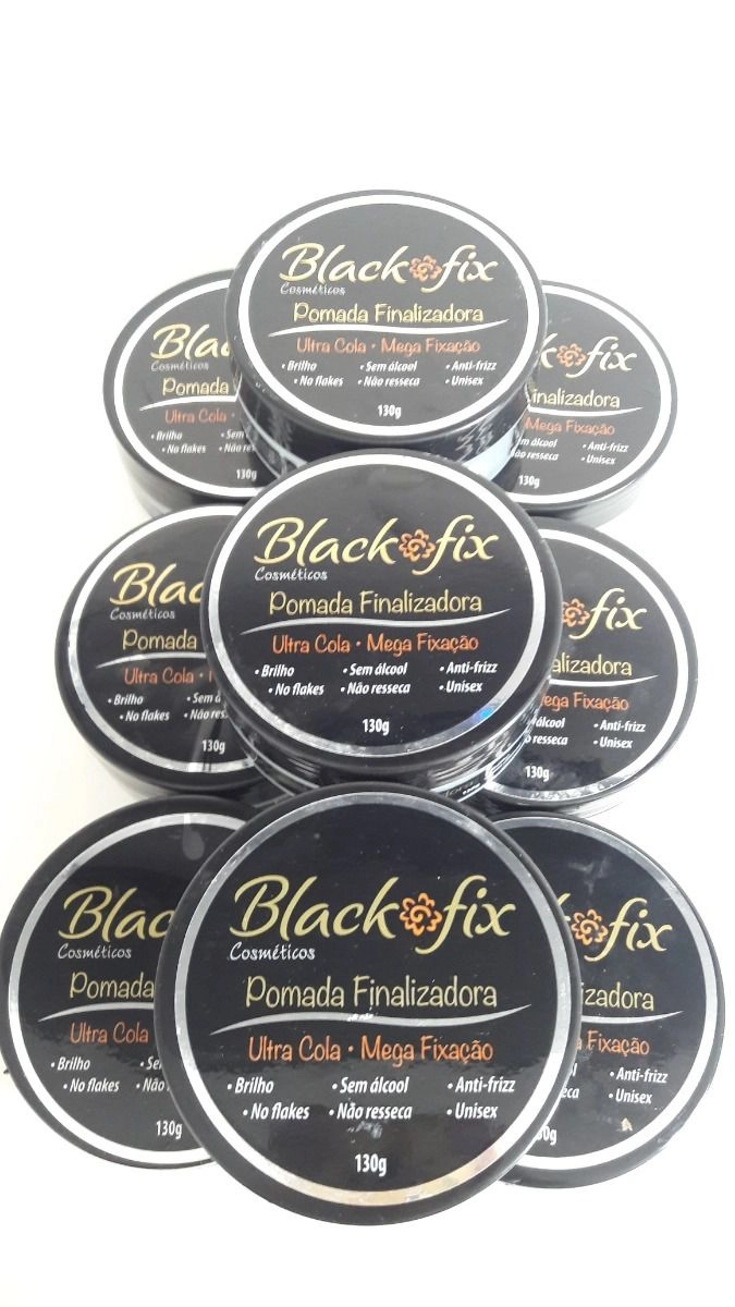 Produto: Pomada Finalizadora Incolor Black Fix 130g 6 Unidades
