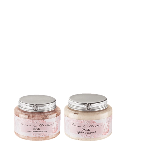Produto: Esfoliante Corporal e Sais de Banho Rose Flora Vie