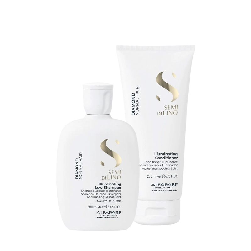 Produto: Kit Alfaparf Semi di Lino Diamond Illuminating - Brilho Intenso (2 produtos)