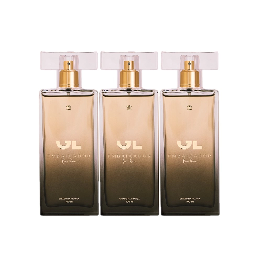 Produto: Kit Gusttavo Lima Embaixador For Her - Perfume 100ml (3 unidades)