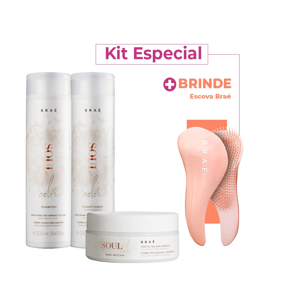 Produto: Braé Soul Color - Shampoo+Condicionador 250ml+Mascara 200g