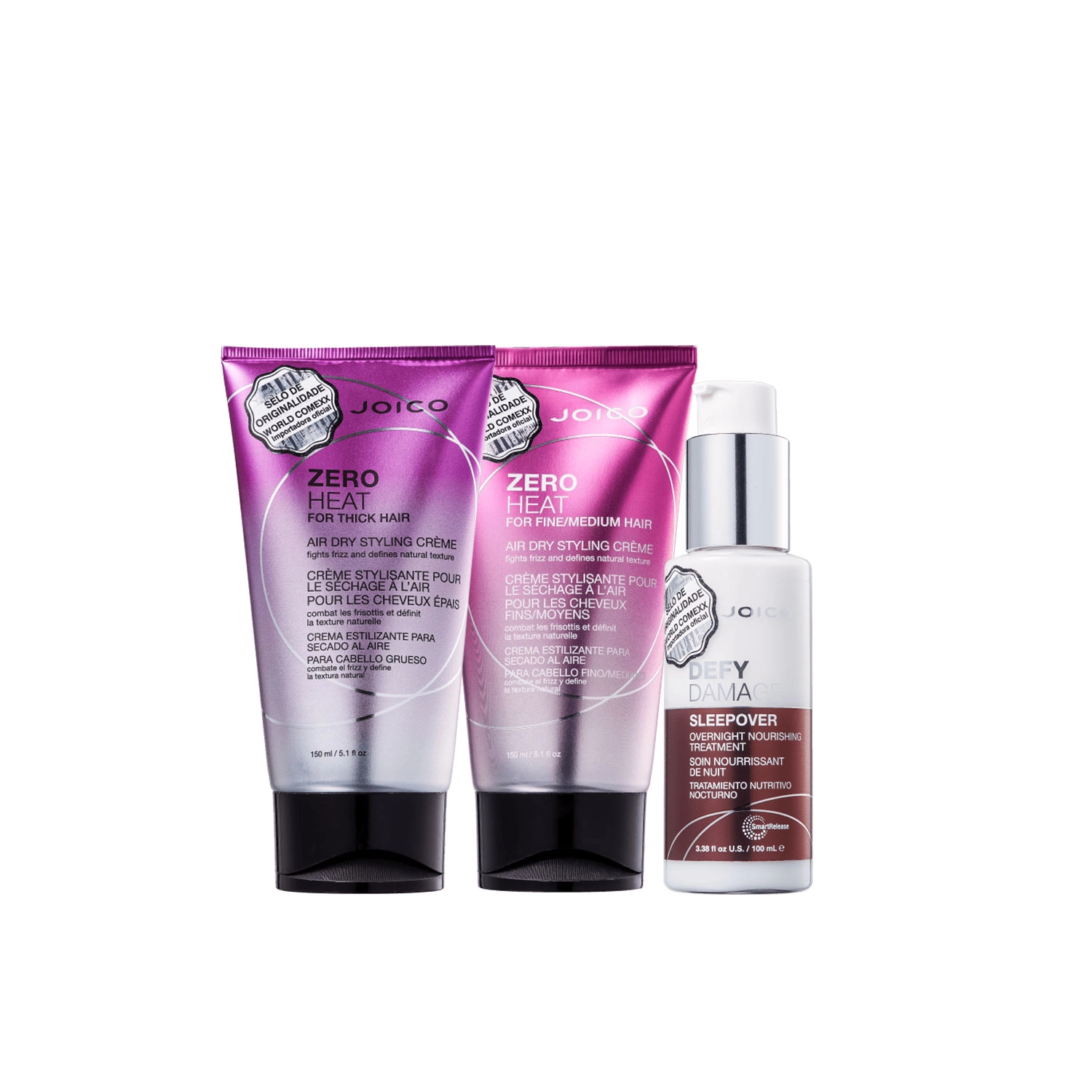 Kit Joico Heat Fine/Medium Hair Thick Hair Defy Damage (3 produtos) Produto: Kit Joico Heat Fine/Medium Hair Thick Hair Defy Damage (3 produtos)