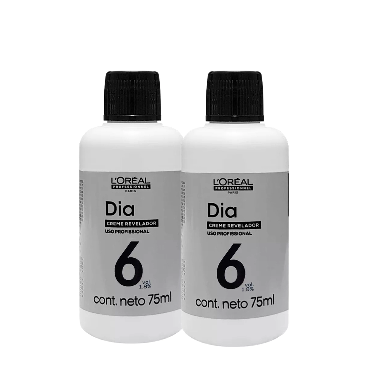 L'Oréal Professionnel Diarevelador - Emulsão Reveladora 6 Volumes 75ml (2 unidades) Produto: L'Oréal Professionnel Diarevelador - Emulsão Reveladora 6 Volumes 75ml (2 unidades)