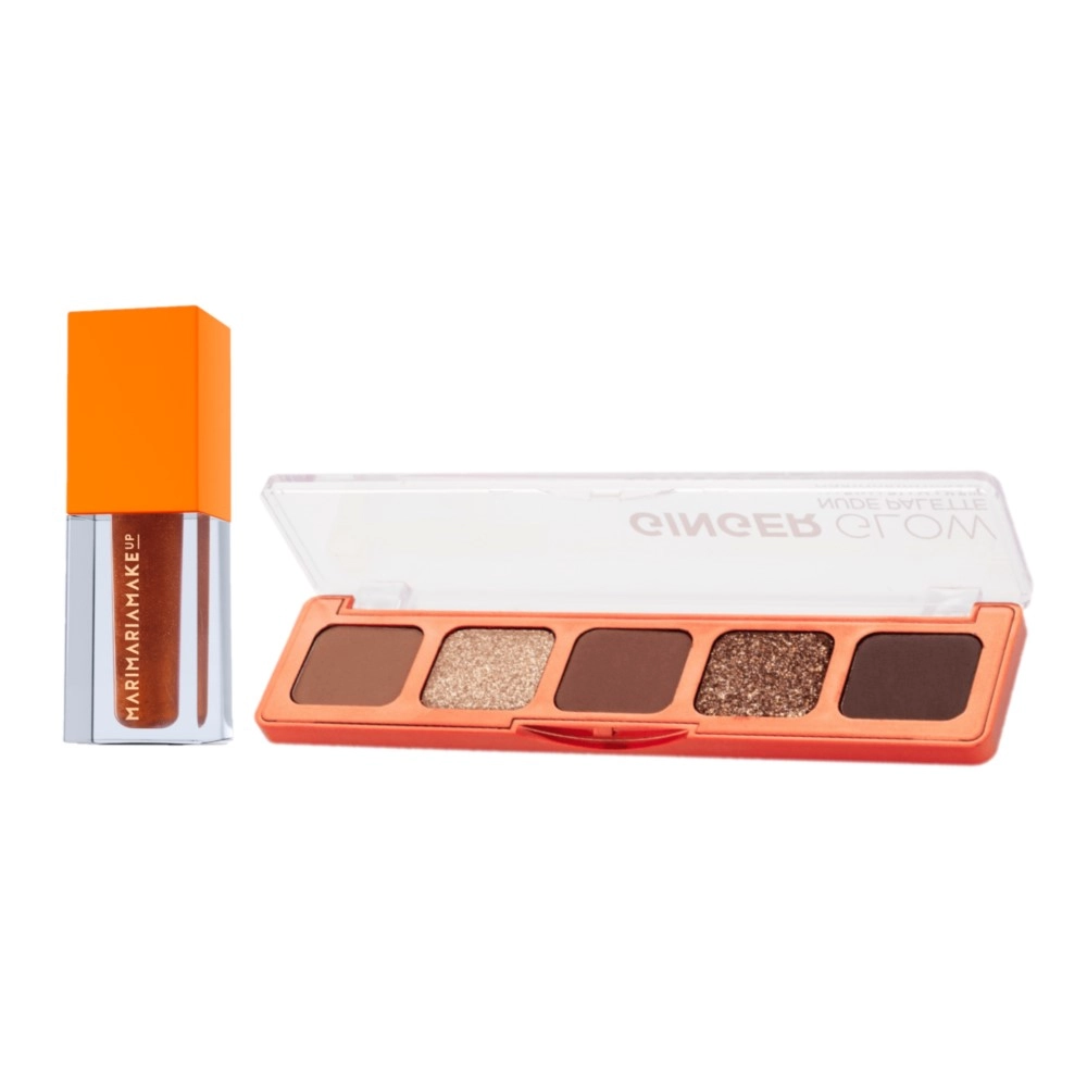 Kit Mari Maria Makeup Ginger Glow Nude Palette Kiss Bergamota (2 produtos) Produto: Kit Mari Maria Makeup Ginger Glow Nude Palette Kiss Bergamota (2 produtos)