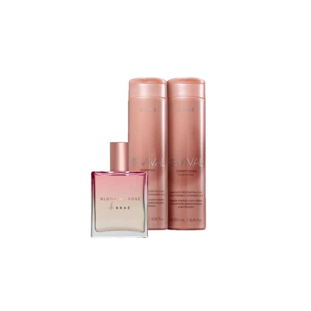Kit Braé Revival Blooming Rose Trio (3 produtos) Produto: Kit Braé Revival Blooming Rose Trio (3 produtos)