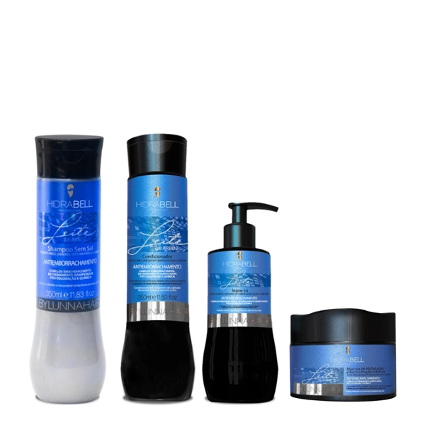 Produto: Hidrabell Leite de Arroz - Shampoo 350ml+Condicionador 330g+Leave-in 200g+Mascara 250g