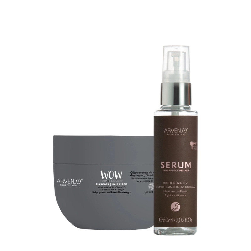 Kit Arvensis Wow Força e Crescimento Shampoo Sérum (2 produtos) Produto: Kit Arvensis Wow Força e Crescimento Shampoo Sérum (2 produtos)