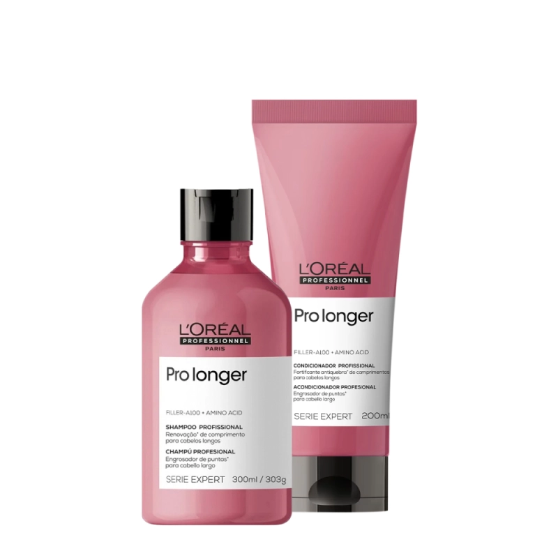 Kit L'Oréal Professionnel Serie Expert Pro Longer - O Essencial para Começar (2 produtos) Produto: Kit L'Oréal Professionnel Serie Expert Pro Longer - O Essencial para Começar (2 produtos)