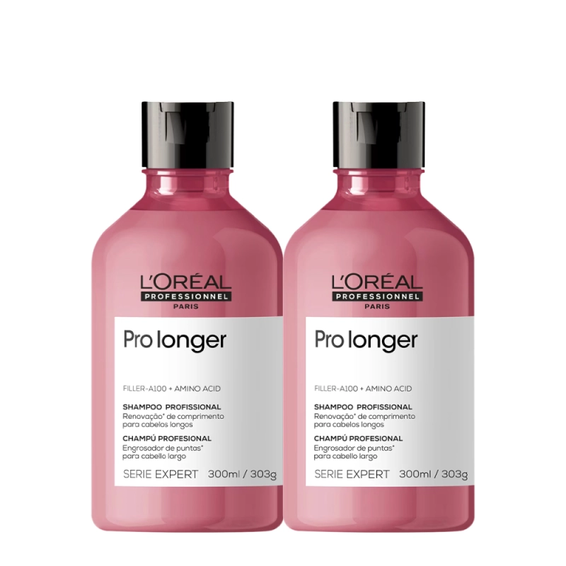 Kit L'Oréal Professionnel Serie Expert Pro Longer - Shampoo 300ml (2 unidades) Produto: Kit L'Oréal Professionnel Serie Expert Pro Longer - Shampoo 300ml (2 unidades)