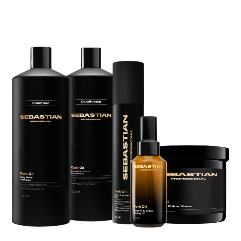 Kit Sebastian Professional Dark Oil Salon Total Oil Mist (5 produtos) Produto: Kit Sebastian Professional Dark Oil Salon Total Oil Mist (5 produtos)