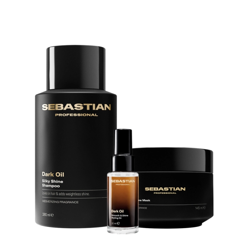 Kit Sebastian Professional Dark Oil Shampoo Máscara Oil (3 produtos) Produto: Kit Sebastian Professional Dark Oil Shampoo Máscara Oil (3 produtos)