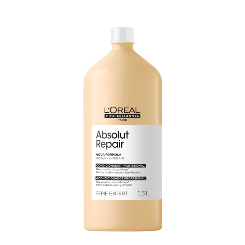 L'Oréal Professionnel Serie Expert Absolut Repair Gold Quinoa Protein - Condicionador 1,5L Produto: L'Oréal Professionnel Serie Expert Absolut Repair Gold Quinoa Protein - Condicionador 1,5L