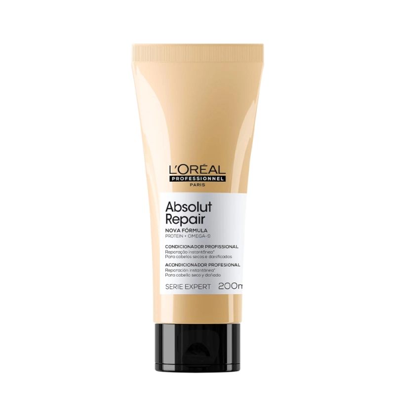 L'Oréal Professionnel Serie Expert Absolut Repair Gold Quinoa Protein - Condicionador 200ml Produto: L'Oréal Professionnel Serie Expert Absolut Repair Gold Quinoa Protein - Condicionador 200ml