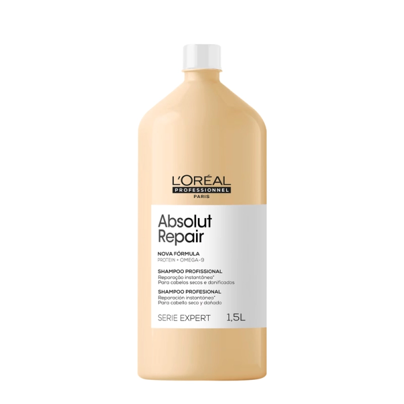 L'Oréal Professionnel Serie Expert Absolut Repair Gold Quinoa Protein - Shampoo 1,5L Produto: L'Oréal Professionnel Serie Expert Absolut Repair Gold Quinoa Protein - Shampoo 1,5L