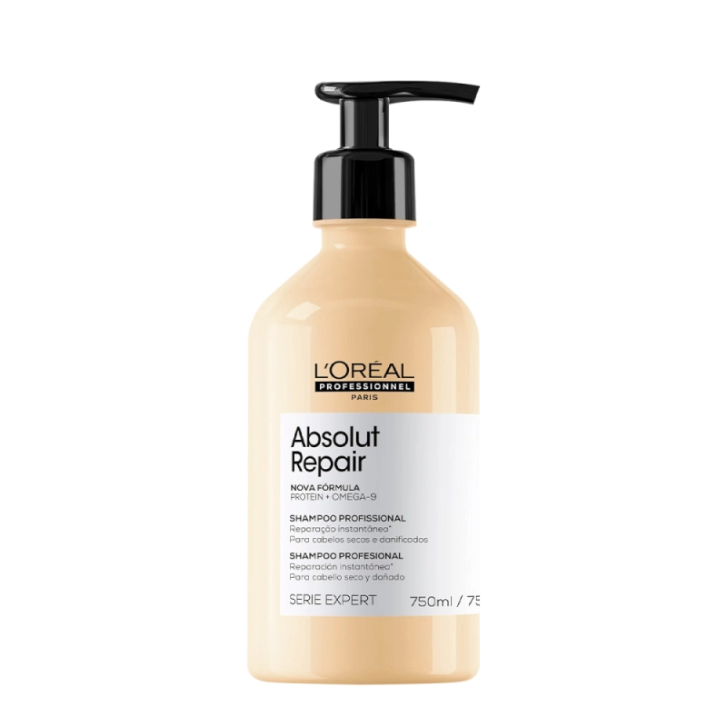 L'Oréal Professionnel Serie Expert Absolut Repair Gold Quinoa Protein - Shampoo 750ml Produto: L'Oréal Professionnel Serie Expert Absolut Repair Gold Quinoa Protein - Shampoo 750ml
