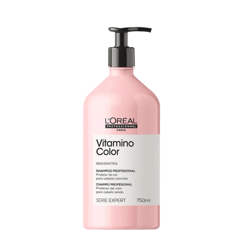 L'Oréal Professionnel Serie Expert Vitamino Color Resveratrol - Shampoo 750ml Produto: L'Oréal Professionnel Serie Expert Vitamino Color Resveratrol - Shampoo 750ml
