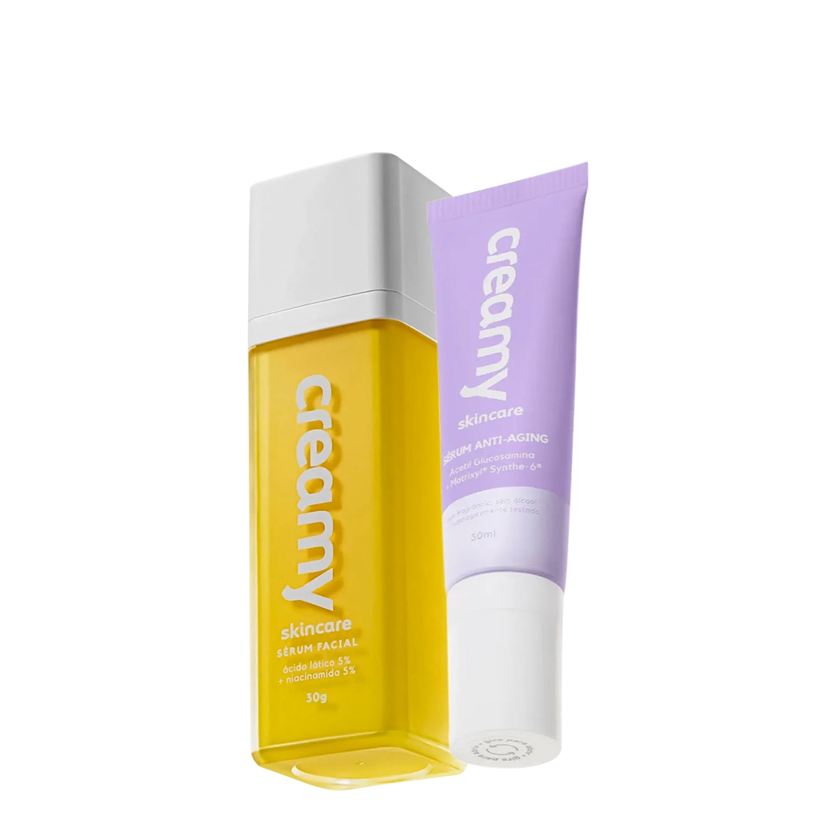 Kit Creamy Ácido Lático Sérum Facial E Anti-Aging Sérum Redutor De Linhas (2 Produtos)