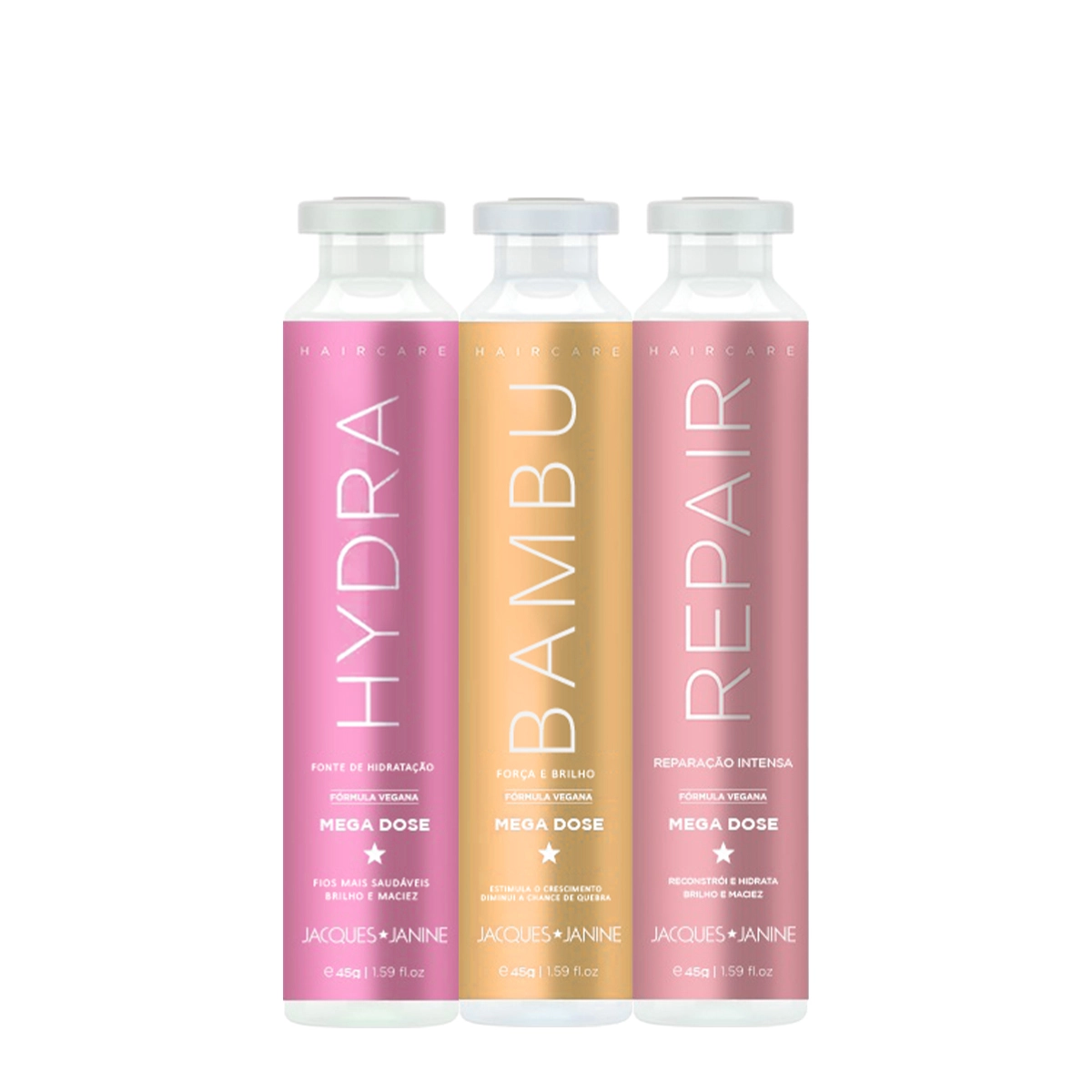 Kit Cronograma Ampolas Jacques Janine Reparação (3 Produtos)