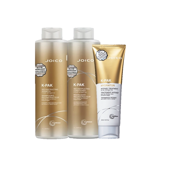 Joico K-PAK Shampoo 1L Condicionador 1L Hidratação 250ml