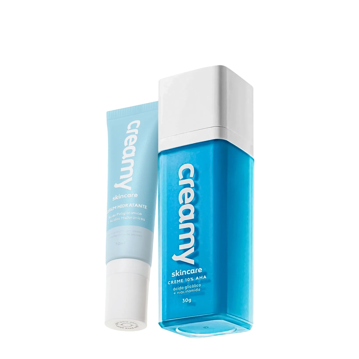 Kit Creamy Skincare Ácido Skincare Glicólico E Sérum Hidratante (2 Produtos)