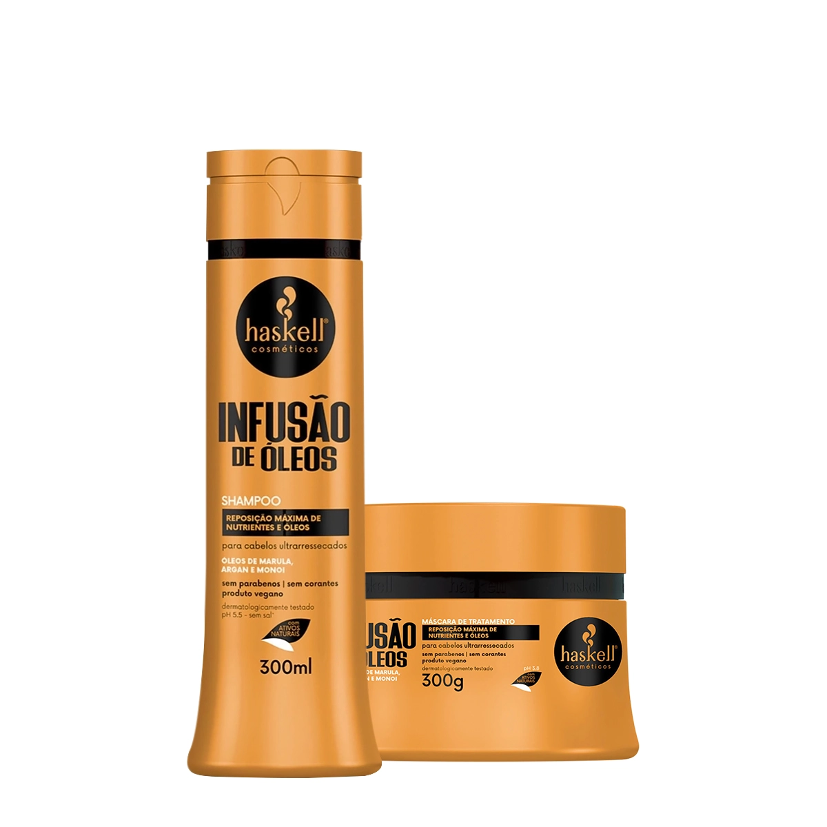 Kit Haskell Infusão De Óleos Shampoo E Máscara (2 Produtos)