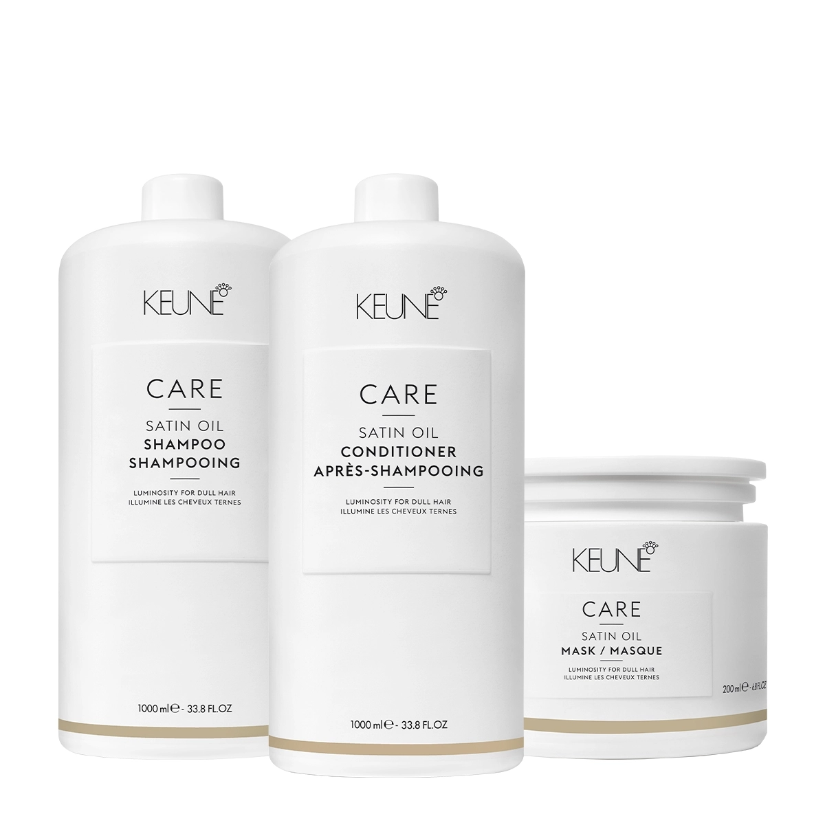 Kit Keune Care Satin Oil Salon Máscara 200 (3 Produtos)
